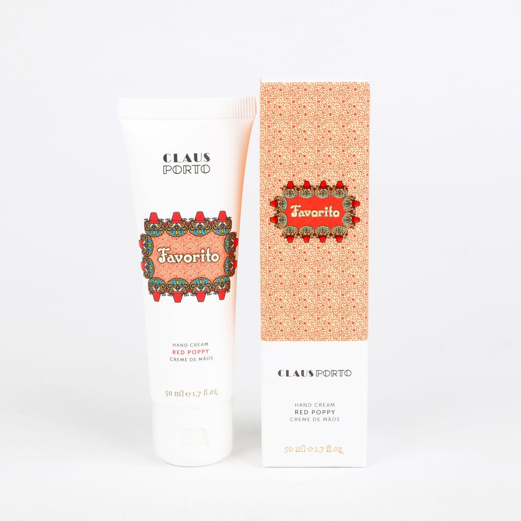 Claus Porto Hand Cream - Favorito - Red Poppy
