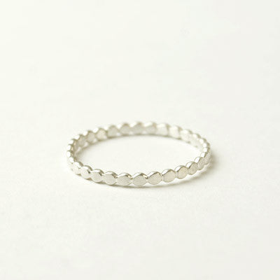 Carla Caruso - Tiny Dot Ring - Sterling Silver - Size 6.5