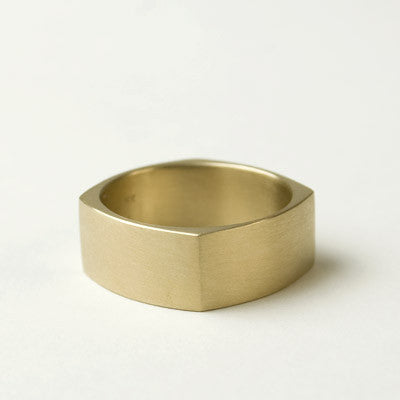 Carla Caruso - Square Band - 14k Yellow Gold - Size 8.25