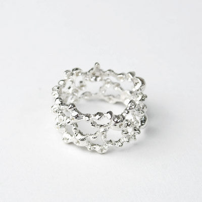 N + A - Web Ring - Sterling Silver- Size 5