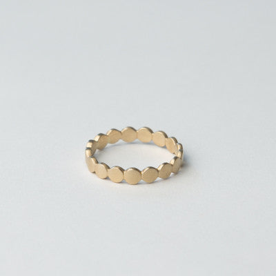 Carla Caruso Medium Dot Ring 14k Yellow Gold