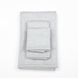Yoshii Chambray Bath Towels - Two Tone Grey - Wash Towel