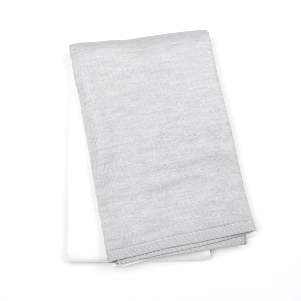Yoshii Chambray Bath Towels - Two Tone Grey - Bath Towel