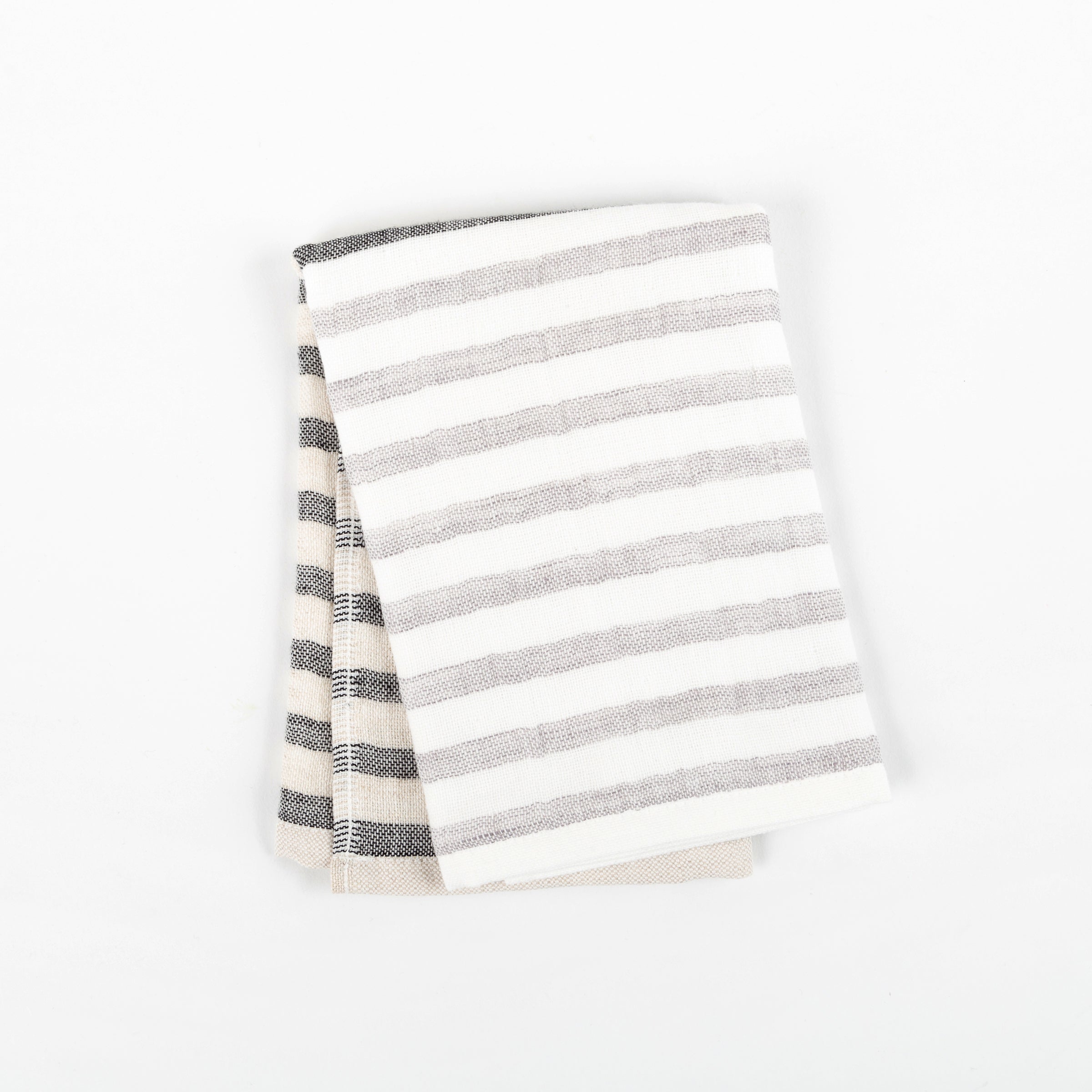 Yoshii Linen Border Stripe Bath Towels Canoe