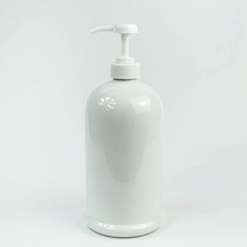 Stoneware Soap Pump - Large Round