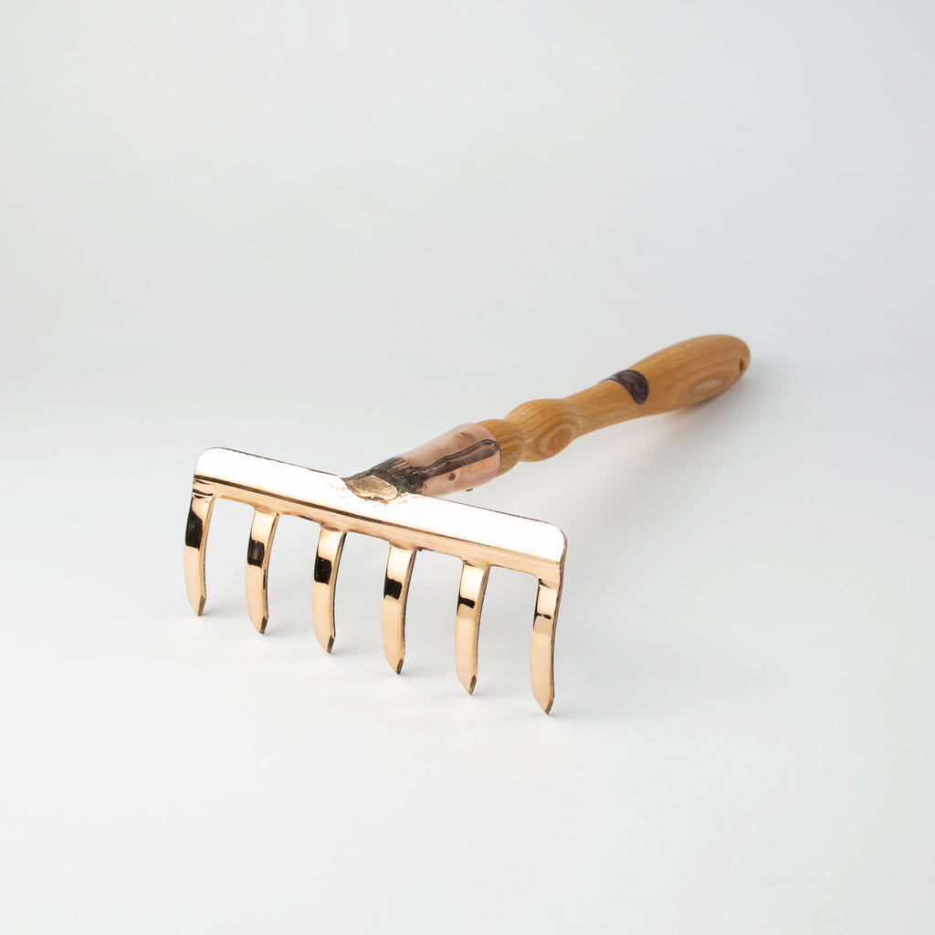 bronze garden hand rake