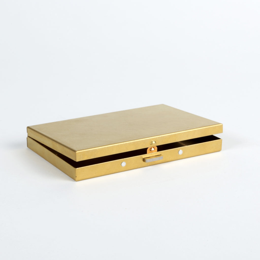 Japanese Brass Card Case - Box Style