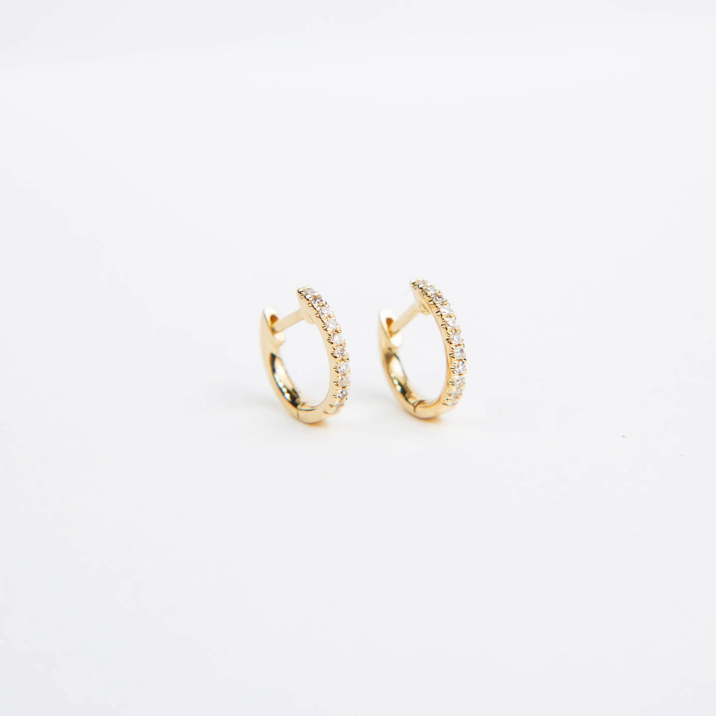Liven Co. - Diamond Huggie Hoops
