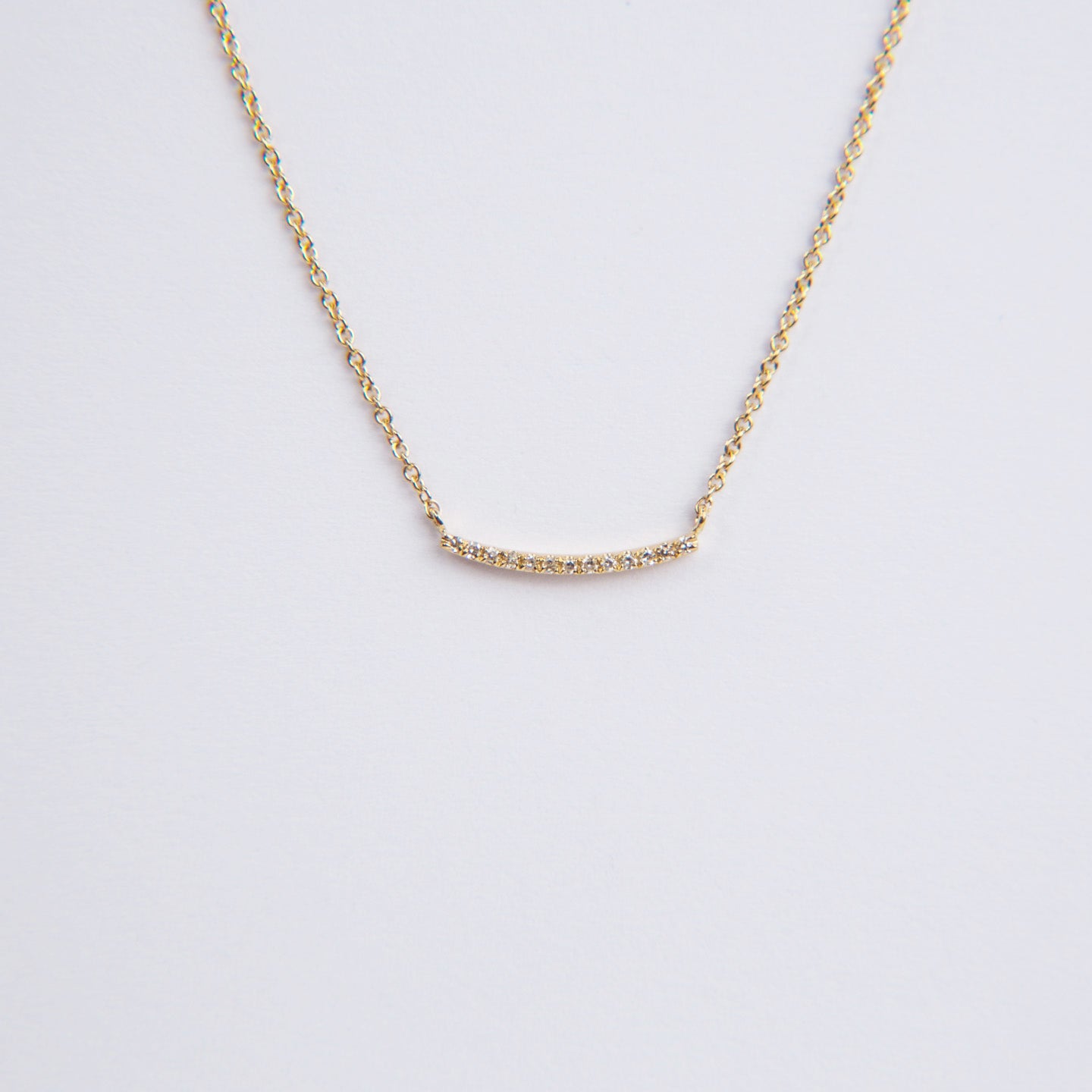 Fancy Curvilinear Bar Necklace-