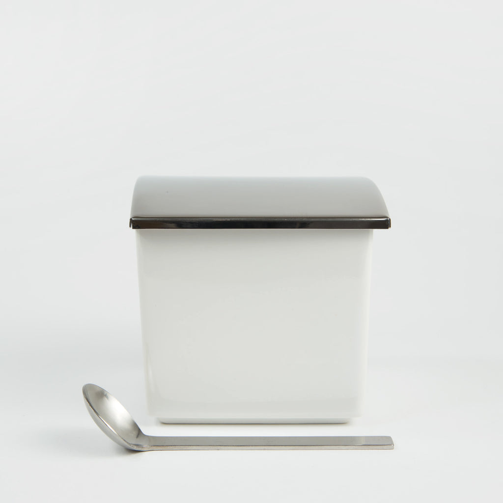 Stoneware Serving Containers - Square with Spoon