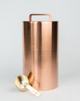 Kaikado whole bean coffee canister copper Japanese handmade