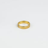 Gold ring on a white background