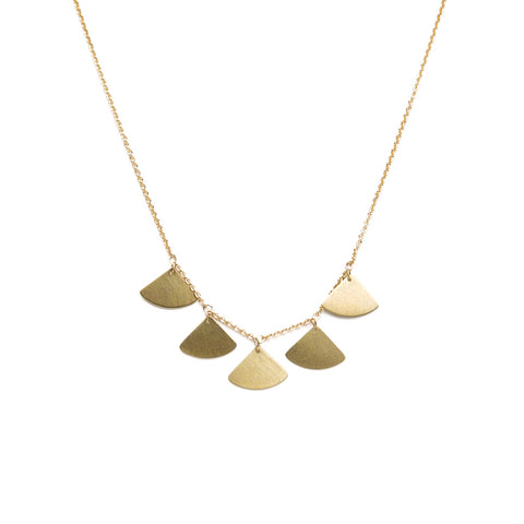 Carla Caruso - Gingko Five Leaf Necklace