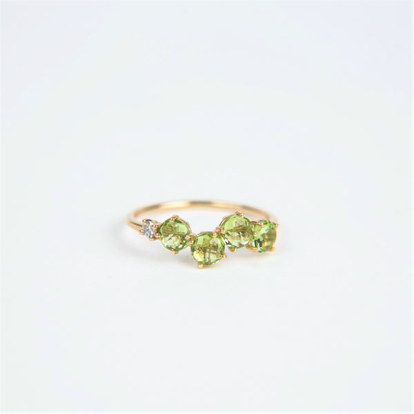 Suzanne Kalan - 14k Gold Soleil Rings - Peridot - Size 5.5