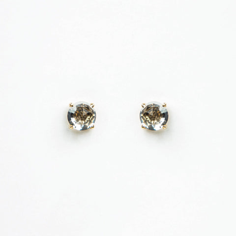 Suzanne Kalan - 14k Yellow Gold Soleil Stud Earrings - Green Amethyst