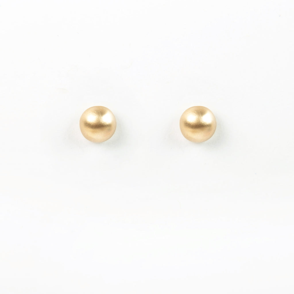 Carla Caruso - Bubble Stud Earrings - Yellow Gold, Large