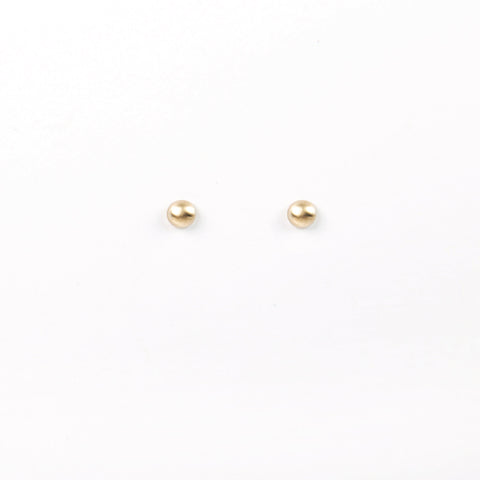 Carla Caruso - Bubble Stud Earrings - Yellow Gold, Small