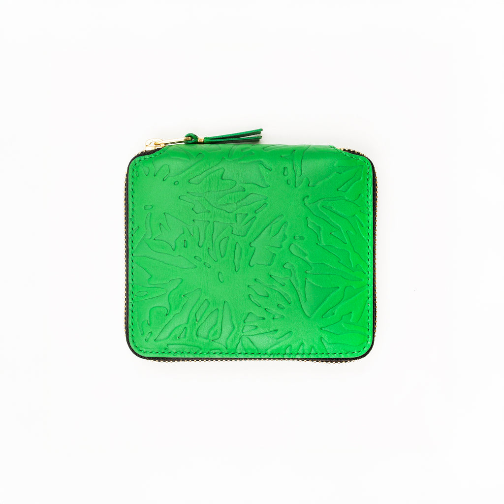 Comme des Garcons Wallets - Forest Embossed - SA2100 Large Wallet - Green