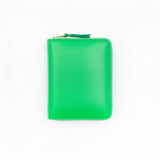 Green wallet on a white background