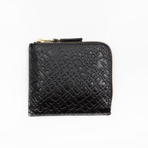Comme des Garcons Walle - Roots Pattern - SA3100 Small Wallet Black