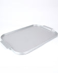 Kaymet Ribbed Tray - 16 x 11 - Silver