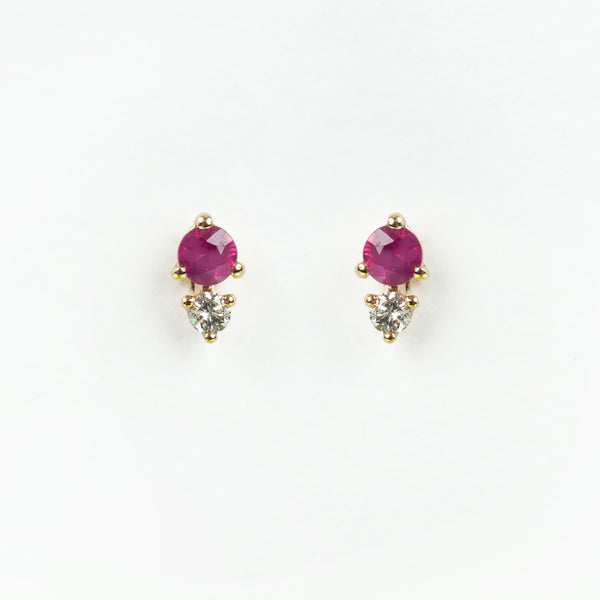 Liven Co. - Souli Ruby & Diamond Earrings