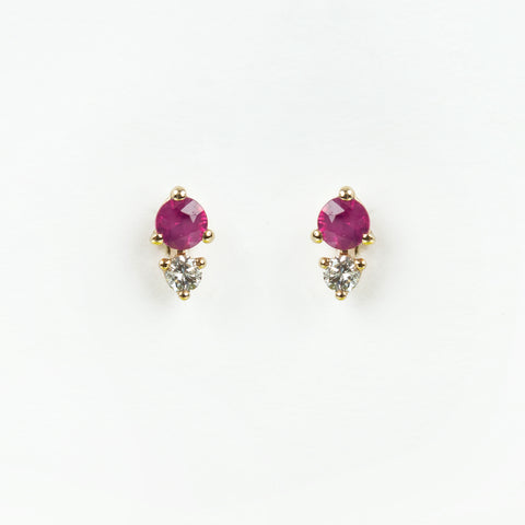 Liven Co. - Souli Ruby & Diamond Earrings