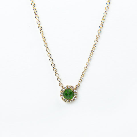 Liven Co. - Rosie 3.0mm Necklace - Chrome Diopside & Diamond