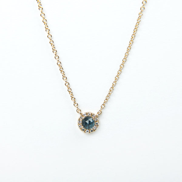 Liven Co. - Rosie 3.0mm Necklace - London Blue Topaz & Diamond