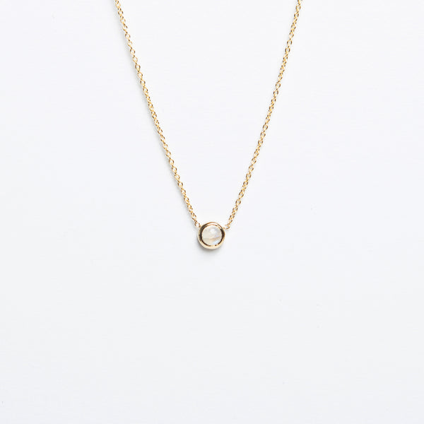 Carrie Hoffman - Baby Cab 3.0mm Necklace - Moonstone