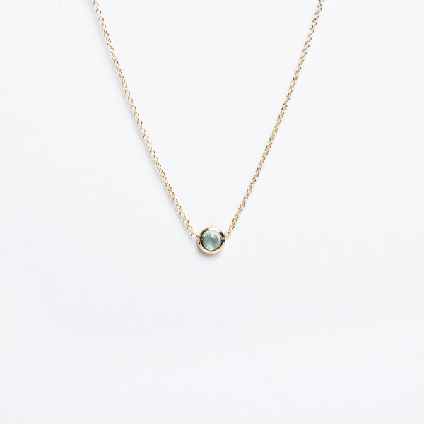 Carrie Hoffman - Baby Cab 3.0mm Necklace - Aquamarine