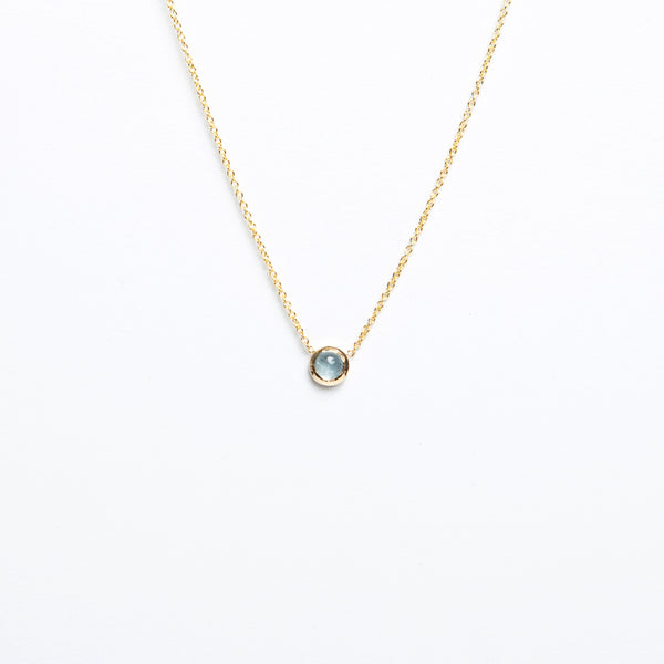 Carrie Hoffman - Baby Cab 3.0mm Necklace - Blue Topaz