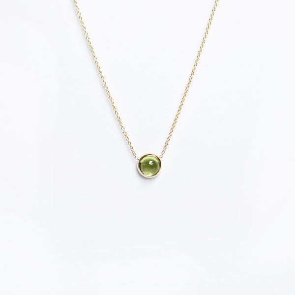 Carrie Hoffman - Round Cab 5.0mm Necklace - Peridot