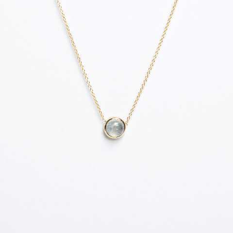 Carrie Hoffman - Round Cab 5.0mm Necklace - Moonstone