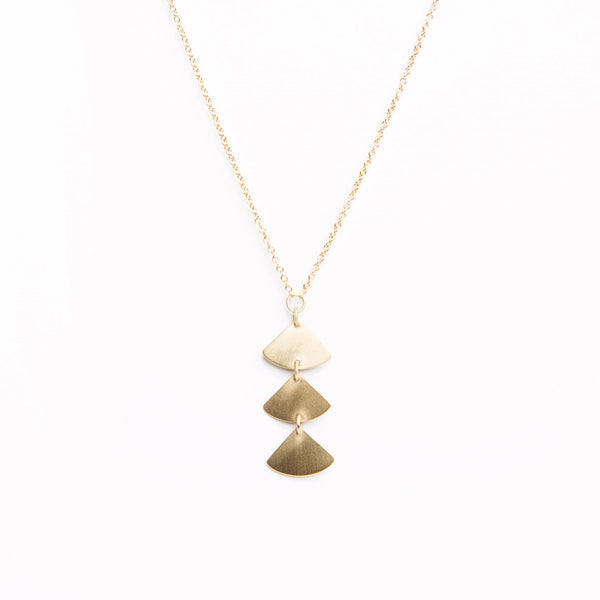 Carla Caruso - Gingko Bold Three Leaf Necklace