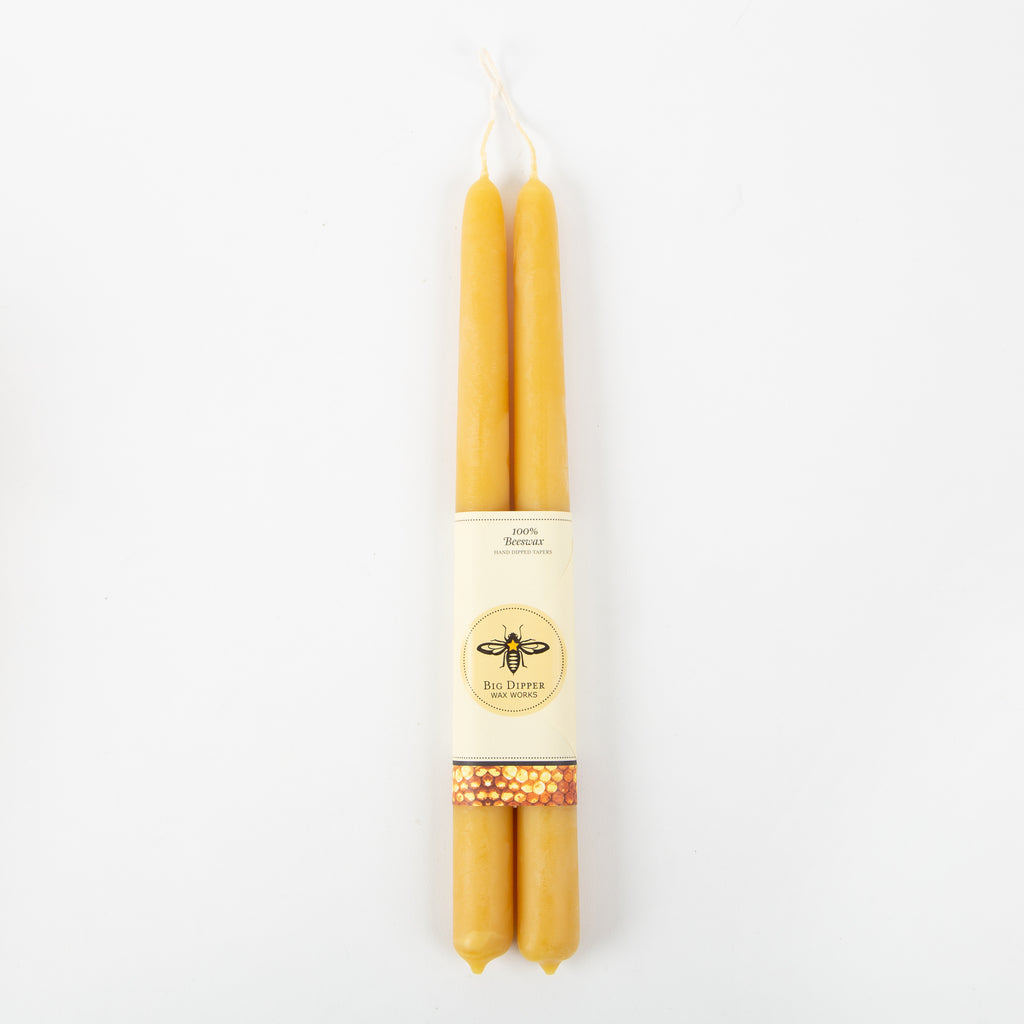 100% Beeswax Tapers - 12"