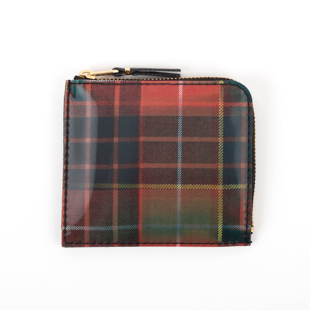 Comme des Garcons Wallets: Lenticular Tartan