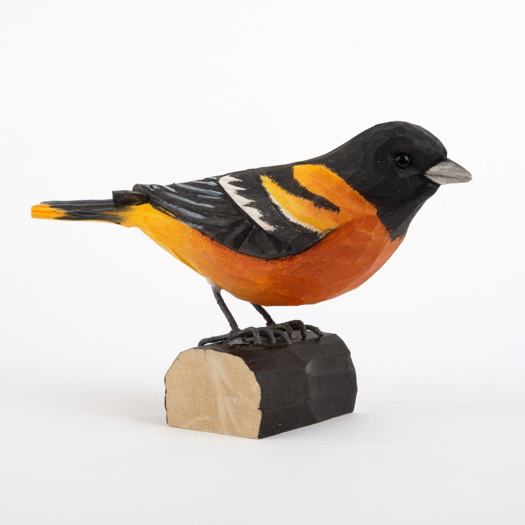 Hand-Carved Birds - Baltimore Oriole