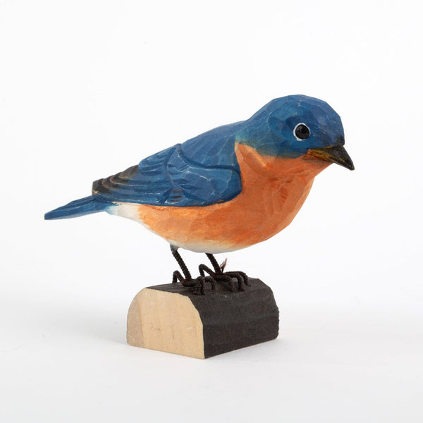 Hand-Carved Birds - Eastern Bluebird