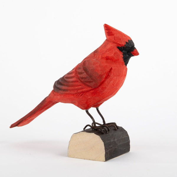 Hand-Carved Birds - Northern Cardinal