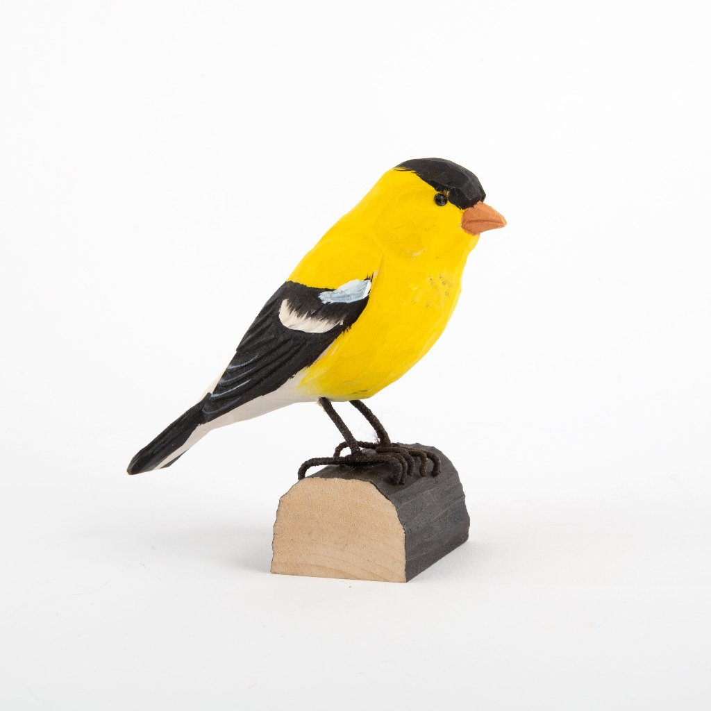 Hand-Carved Birds - American Goldfinch