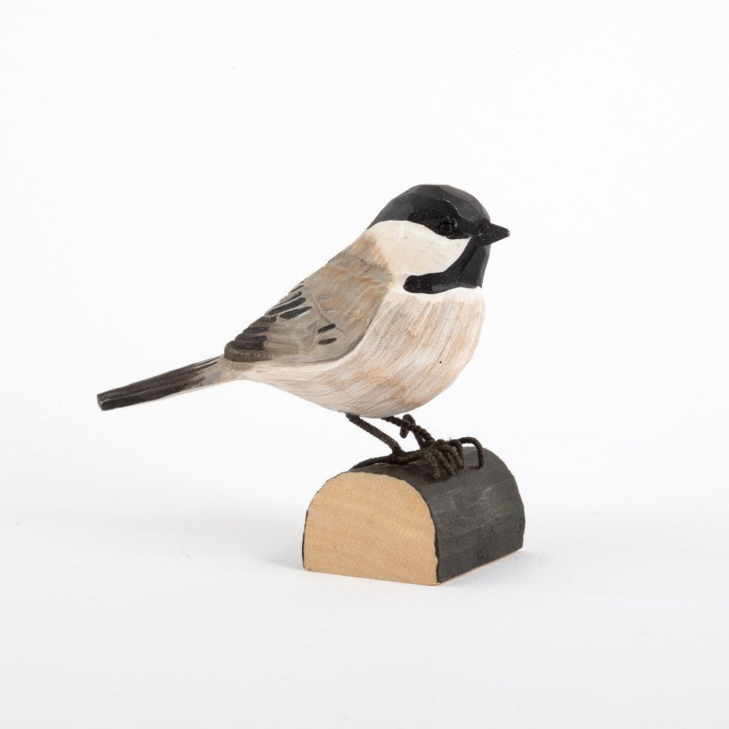 Hand-Carved Birds - Black-capped Chickadee