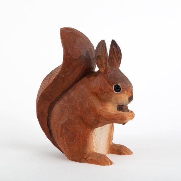 Hand-Carved Animals - Red Squirrel