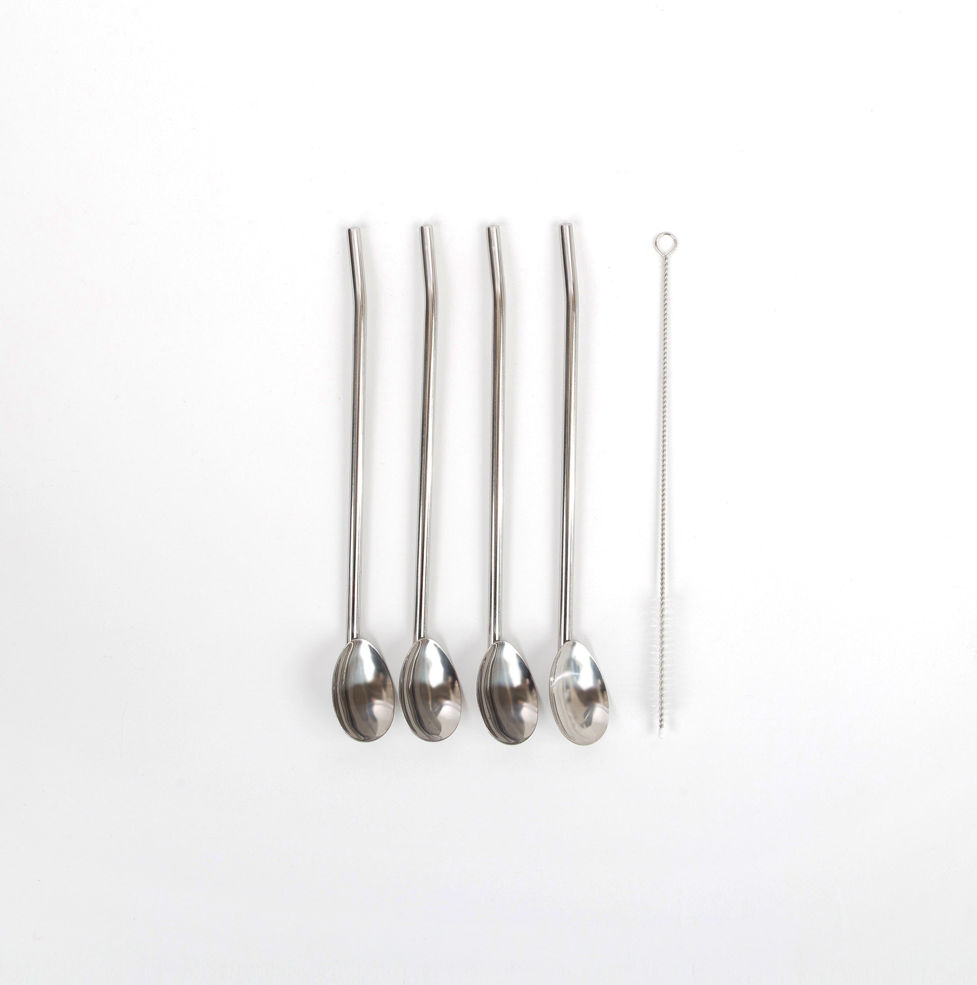 Drinking Straw Spoons - Set of Four