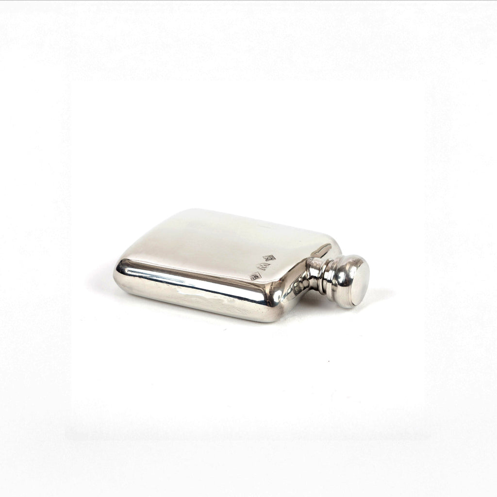 Polished Pewter Flask - 2oz