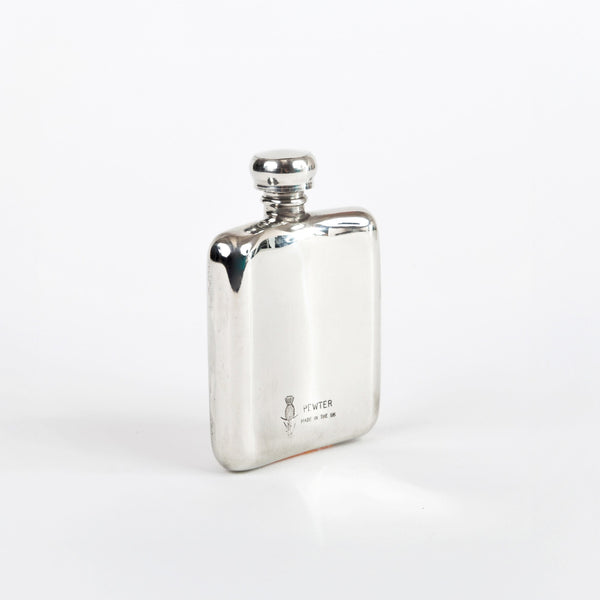 Polished Pewter Flask - 2oz