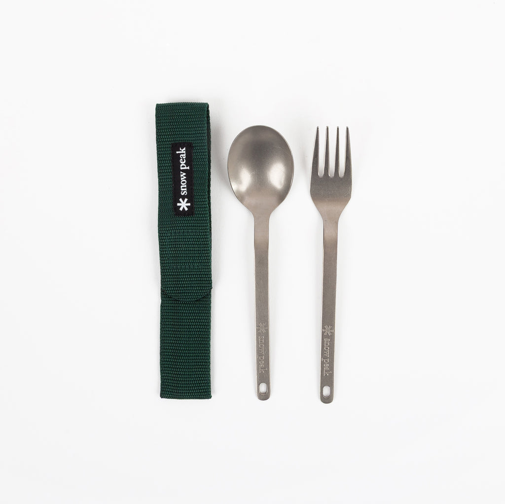 Titanium Fork & Spoon Set