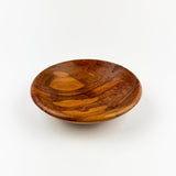 Wooden bowl on a white background