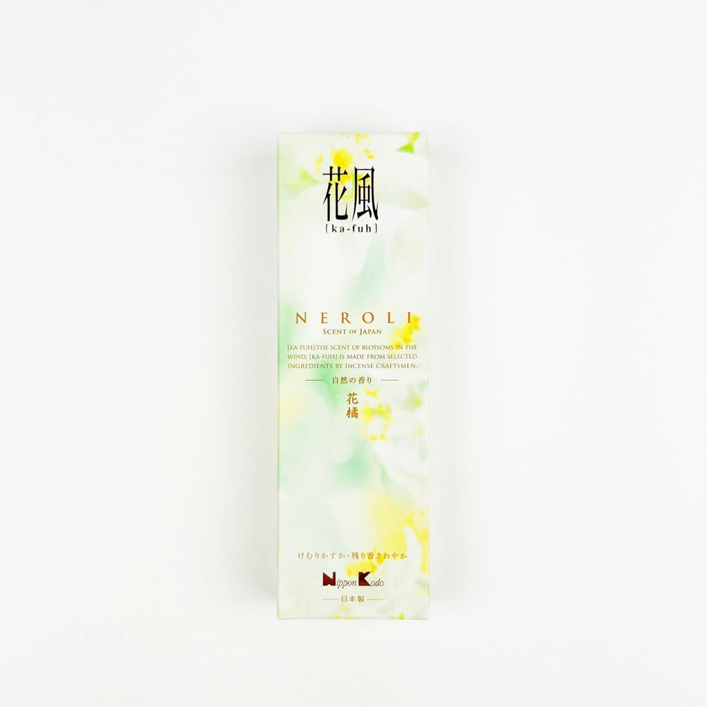 Neroli incense product packaging on a white background