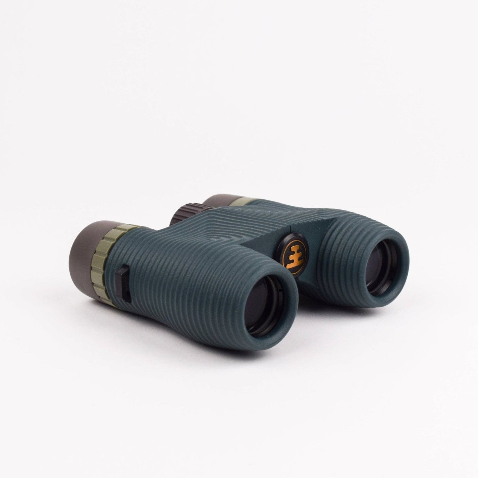Pair of binoculars on a white background